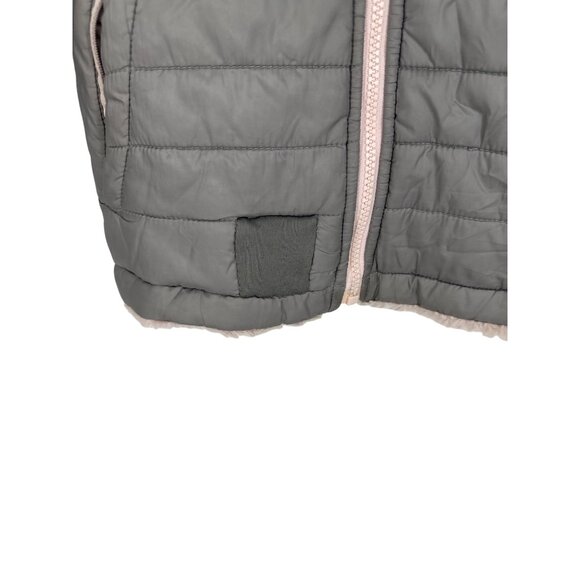 The North Face Reversible Mossbud Swirl Puffer Jacket Full Zip Girls Size L - Picture 2 of 16